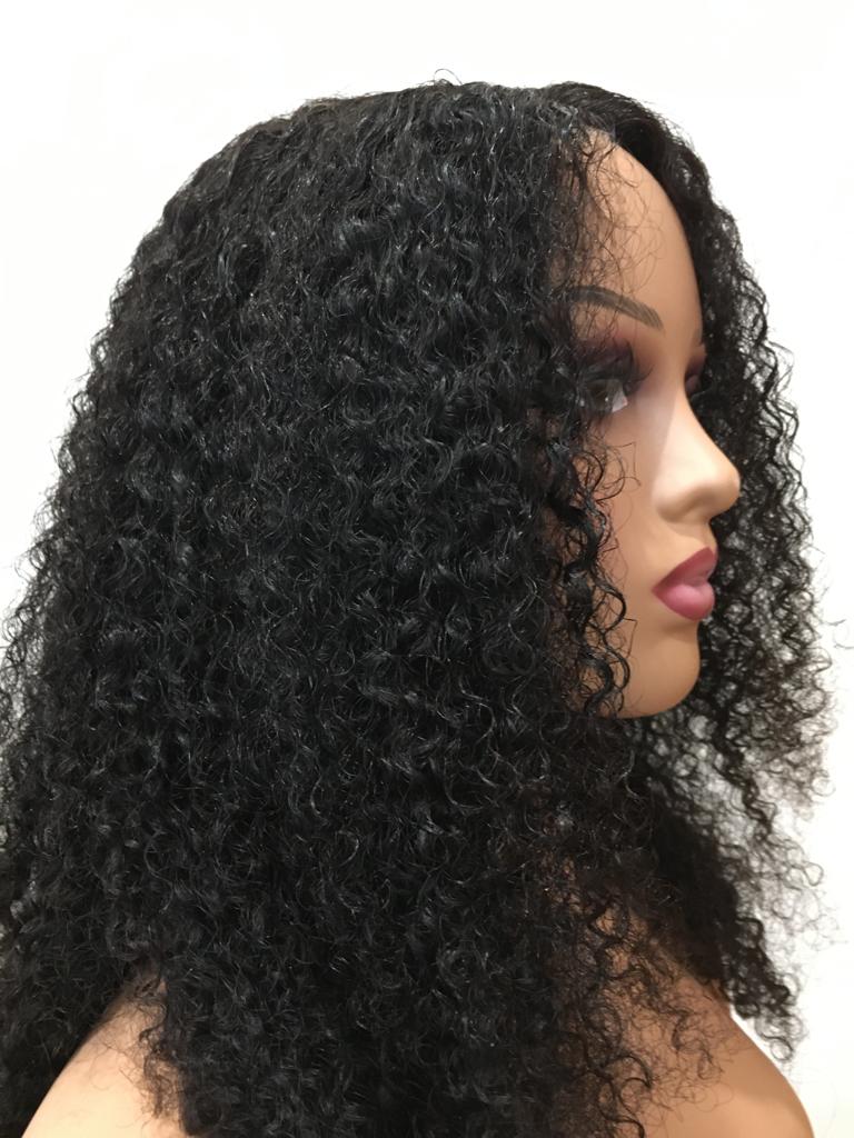 Modell: Kimmy, 45 cm (18"), curly, schwarz.