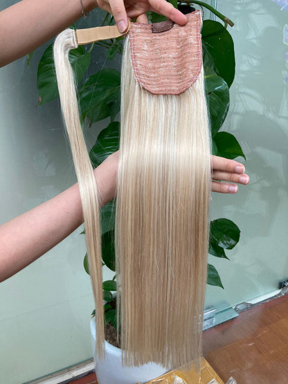 Ponytail 30cm - 75 cm (12 - 30 inch) blond, glatt (straight)