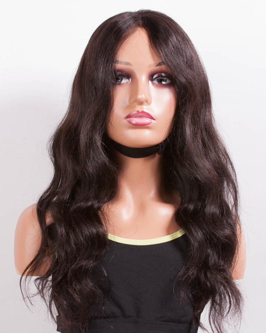 Modell: Allegra, 45 cm (18"), wavy, schwarz.