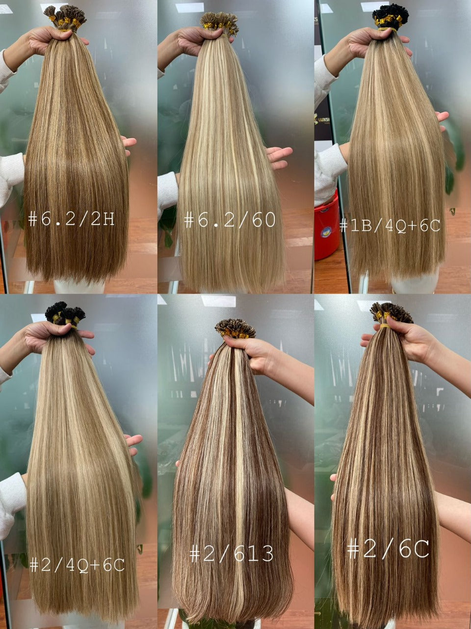 Keratin (Bonding), piano, 30 cm - 75 cm (12"-30"), glatt (straight)